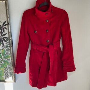 🧡3/15 Jack Red Pea Coat Women's S
